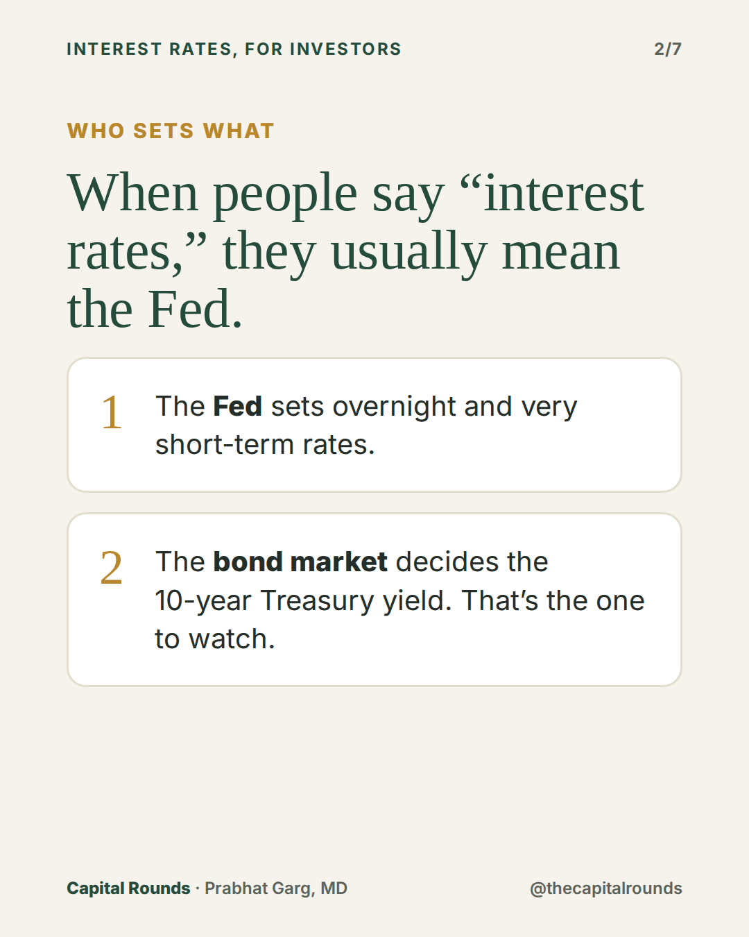 Slide 2 of 7: Rates are gravity